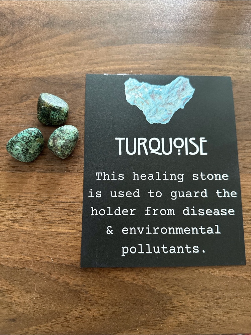 3 pcs Turquoise Healing Stones - Tumbled Turquoise